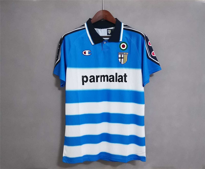 AAA Quality Parma 99/00 GK White/Blue Soccer Jersey